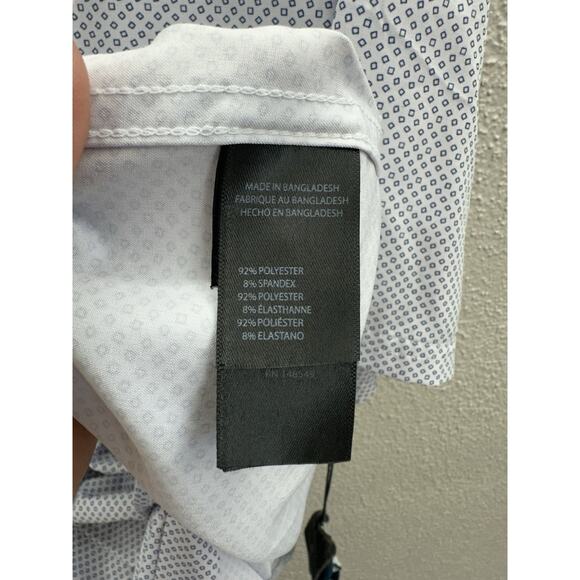 Kenneth Cole New York Mens Shirt Size XXL Slim Fit Short Sleeve Button Up NWTs - Picture 6 of 11